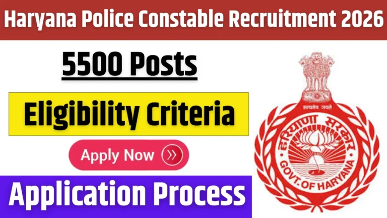 Haryana Police Constable Recruitment 2026