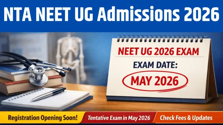 NTA NEET UG Admissions 2026